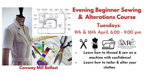 BEGINNERS INTRODUCTION TO SEWING & ALTERATIONS - TUESDAY EVENINGS ...
