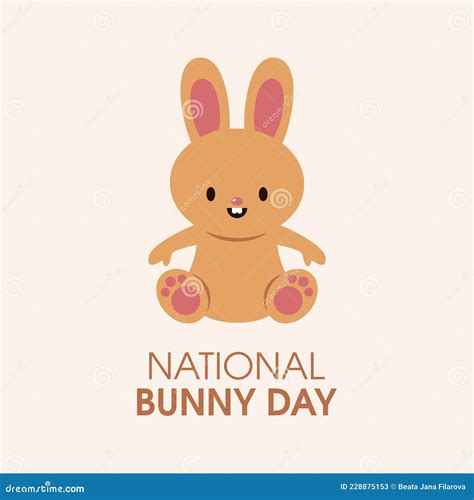 National Bunny Day vector stock vector. Illustration of funny - 228875153