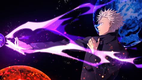 satoru gojo, hollow, purple, jujutsu kaisen, anime, 4k, HD Wallpaper ...