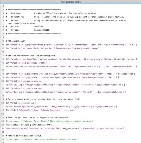 FileMaker Scripting 的图像结果