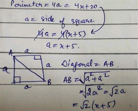 The length of a square is x cm write an inequality to show it's ...