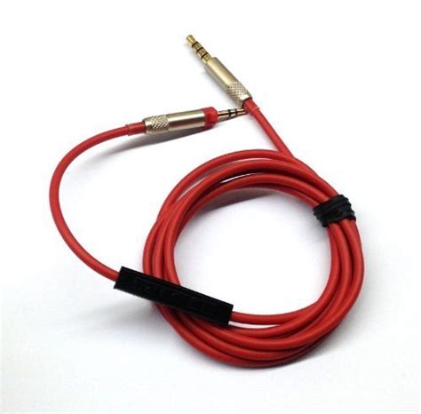 Red New Replacement cable with Remote Mic connect iphone to Technica ...