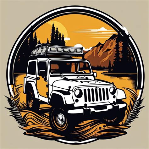 Duck duck jeep logo art T-shirt graphic design - AI Generated Artwork ...