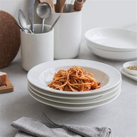 Buy Saaikee Pasta Plate/Soup Plate/Maggi Plate Tableware (22 cm, 2 ...