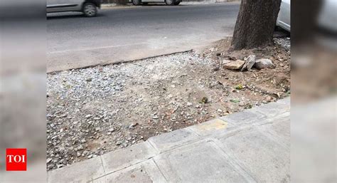 Road left and unrepaired since one month - Times of India