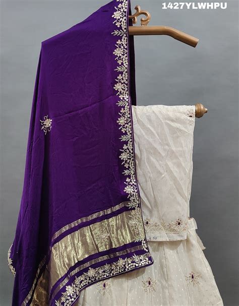 KcPc New Pure upada silk lehenga with Gaji silk Dupatta Zardoji Gotapa ...