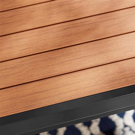 Buy Pinnacle Park Black 4-Piece Wood Outdoor Sectional Set with Dark ...