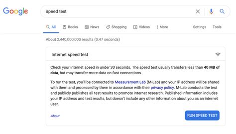 Image result for Google Speed Test Internet Connection