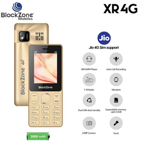 BlackZone XR 4G JIO SIM Support Dual SIM