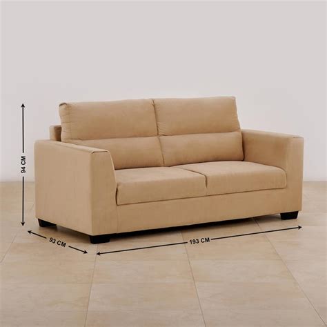 Buy Ellora Fabric 3-Seater Sofa - Beige from Home Centre at just INR ...