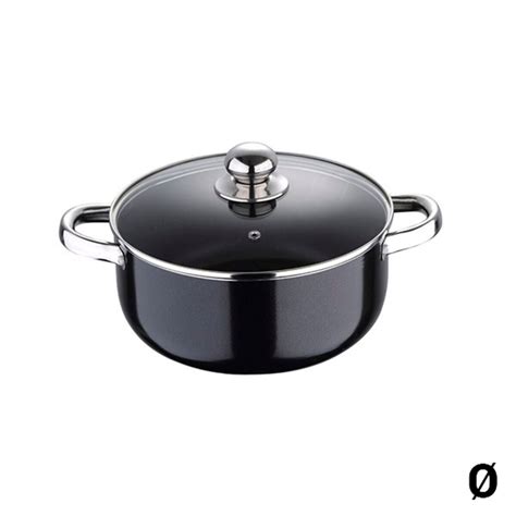 Casseruola Pixel Nero Acciaio inossidabile Alluminio Forgiato Ø 28 x 12 ...