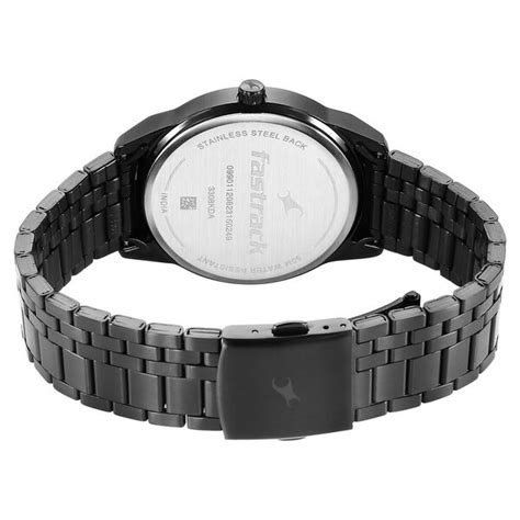 Buy Online Fastrack Stunners Quartz Analog Black Dial Black Stainless ...