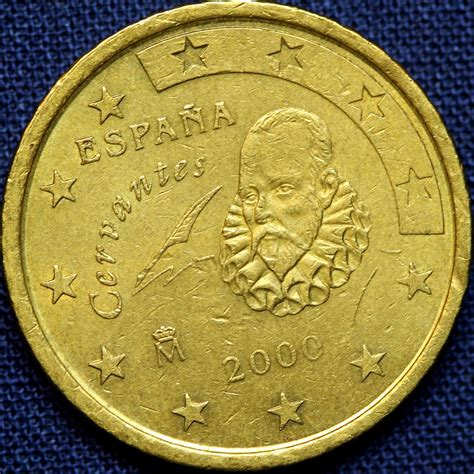 2000 Euro 50 cent Cervantes (Spain) - a photo on Flickriver