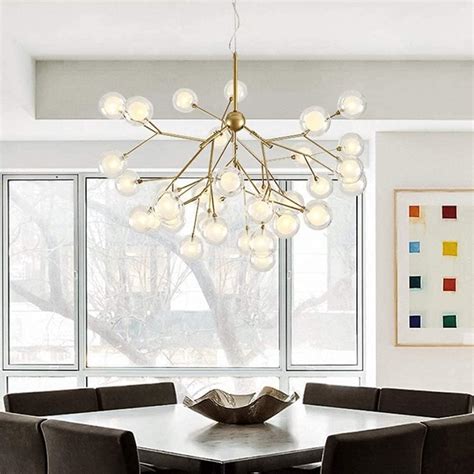 Buy CITRA 27 Lights Ball Firefly Gold Chandelier Glass Led Ceiling ...