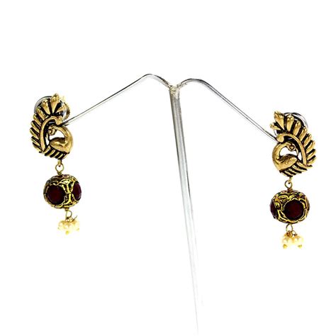 Buy Latest Indian Antique Artificial Fashion Peacock With Maroon ...