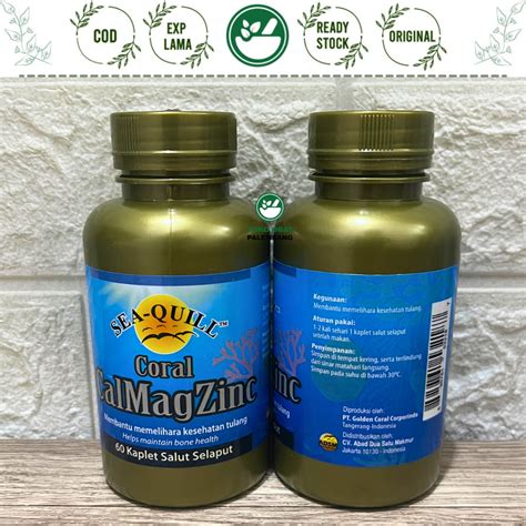 Jual SEA QUILL CORAL CALMAGZINC 60 TABLET SEA-QUILL CAL MAG ZINC ...