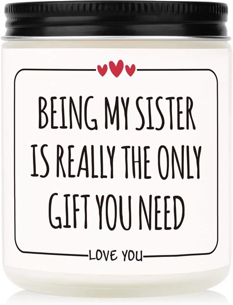 Amazon.com: Funny Sister Candle, Best Sister Gifts, Funny Gifts For ...
