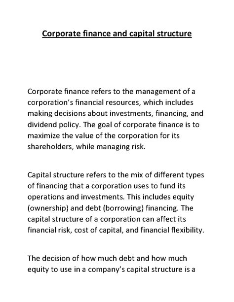 Corporate Finance 的图像结果