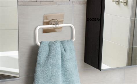 DOZERA Magic Sticker Series Self-Adhesive Plastic Towel Holder with ...