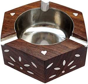 Buy Authentic International Wooden Handmade Ashtray/Cigar Box Square ...