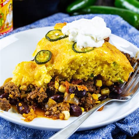Jalapeno Chili Cornbread Casserole - Spicy Southern Kitchen