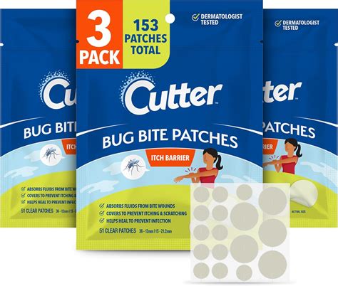 Amazon.com: Cutter Bug Bite Patches Itch Relief Hydrocolloid Patches for Kids & Adults, Absorbs ...