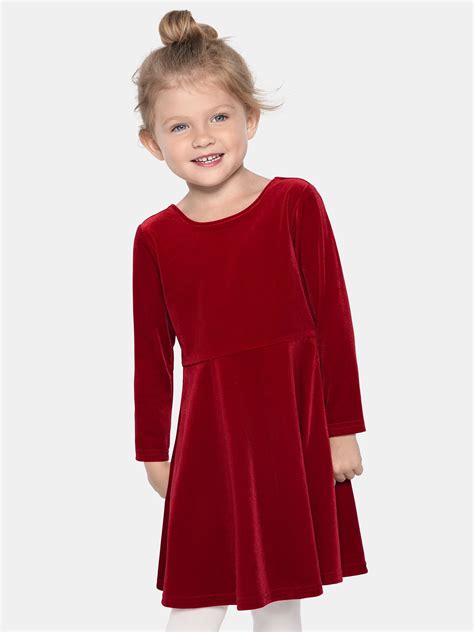 The Children's Place Baby & Toddler Girls Long Sleeve Velour Dress ...