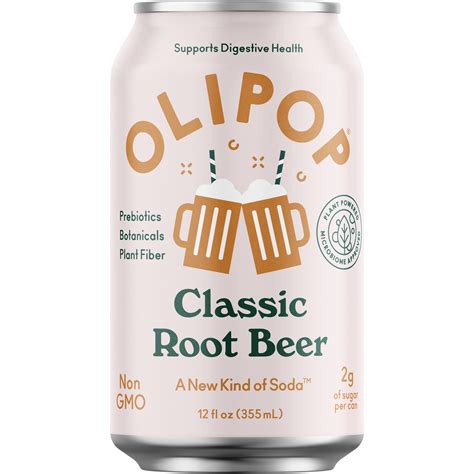 Olipop Classic Root Beer 12 oz Can - Blue Dog Beverage