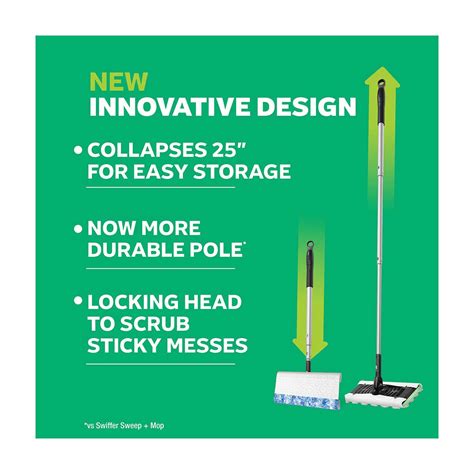 Buy Swiffer Sweep and Mop Deluxe 2-in-1 Floor Mopping and Sweeping Kit ...