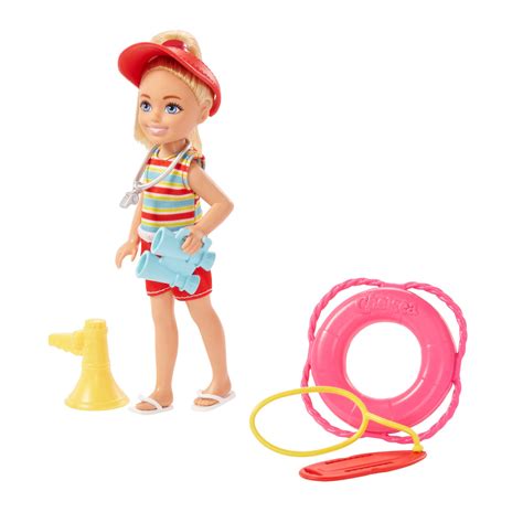 Buy Barbie Chelsea Doll and Accessories Lifeguard Set for Kids Ages 3 ...