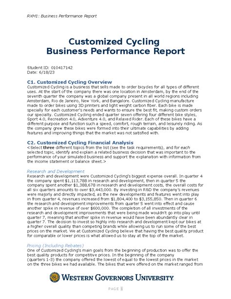 Image result for Business Simulation D361 Task 1