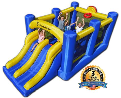 Island Hopper Racing Slide and Slam Bounce House – Omaha Sports & Games