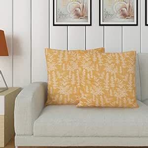 Buy Home Centre Seirra Fancy Jacquard Cushion Covers- 2 Pcs. - Yellow ...