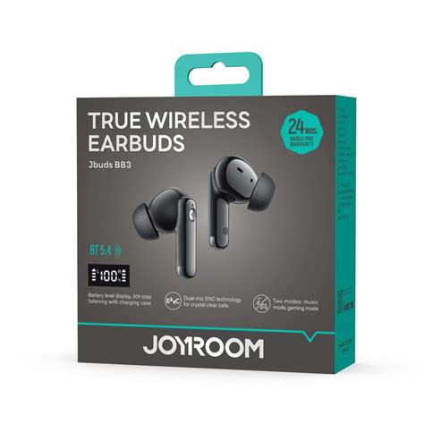 JOYROOM TRUE WIRELESS EARBUDS JBUDS BB3 - BLACK