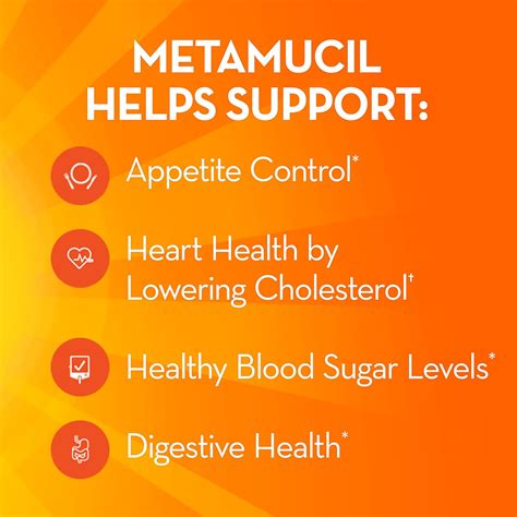 Metamucil, Daily Psyllium Husk Powder Supplement, Sugar-Free Powder, 4-in-1 Fiber for Digestive ...