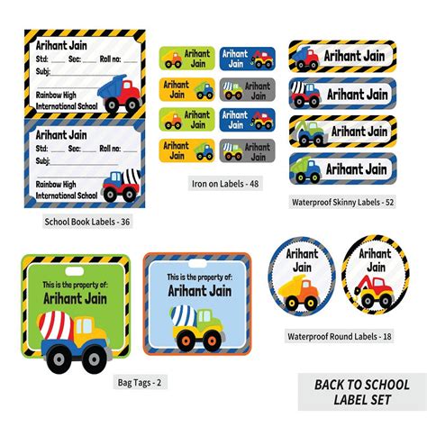 Make Back-to-School Fun with Personalized Back to School Label Sets ...