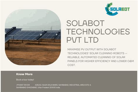 Automated Cleaning of Solar Panels by Solabot Technologies