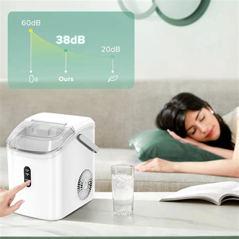 COWSAR 34-lb Ice Per day Nugget/Pebble Ice Maker ( White ) in the Ice ...