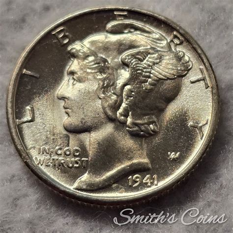 1941 ~ Mercury Dime ~ MS-64 FSB - For Sale, Buy Now Online - Item #851207