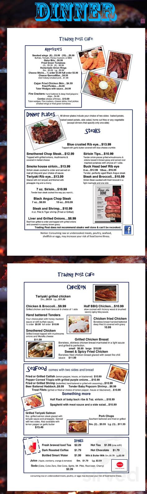 Trading Post Cafe menus in Villa Rica, Georgia, United States