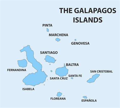 Galapagos Archipelago Map Galapagos Map (National Geographic Adventure