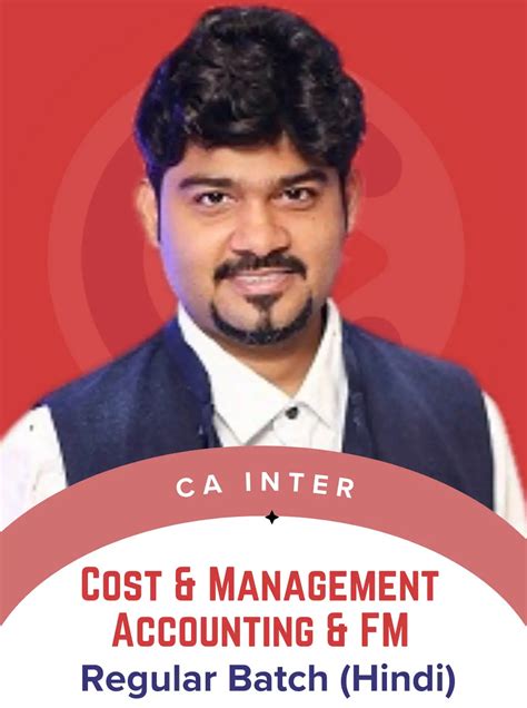 CA Inter Cost And Management Accounting & FM Hindi Regular Batch By CA ...
