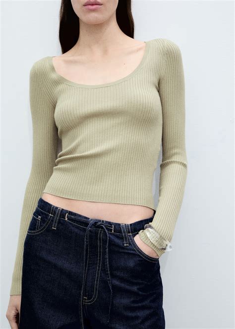 Knitted ribbed sweater - Women | MANGO Macedonia