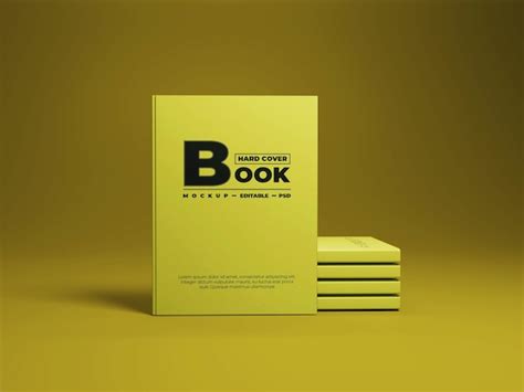 Hard cover book mockup | Premium PSD