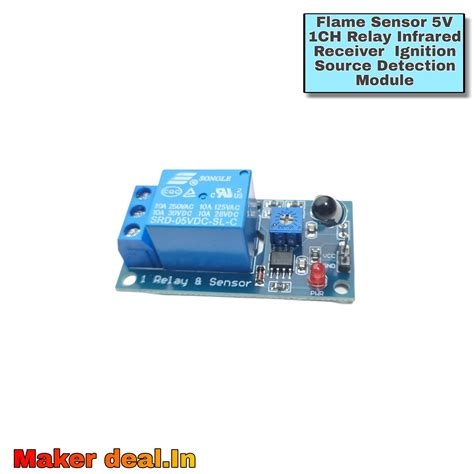 FLAME SENSOR 5V 1CH RELAY IGNITION SOURCE DETECTION MODULE in ...