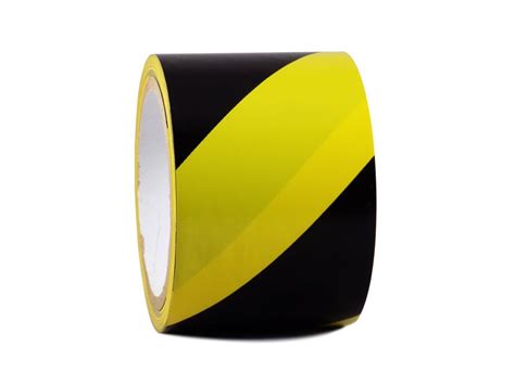 Vinyl Floor Marking Tape Zebra Yellow/Black 3 inch/72 MMX 30metres - 10 ...
