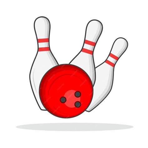 Premium Vector | Bowling Vector Clipart Bowling illustration Sports ...
