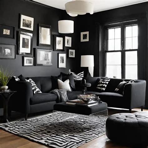 How to Craft a Captivating Black Living Room That Speaks Volumes of ...