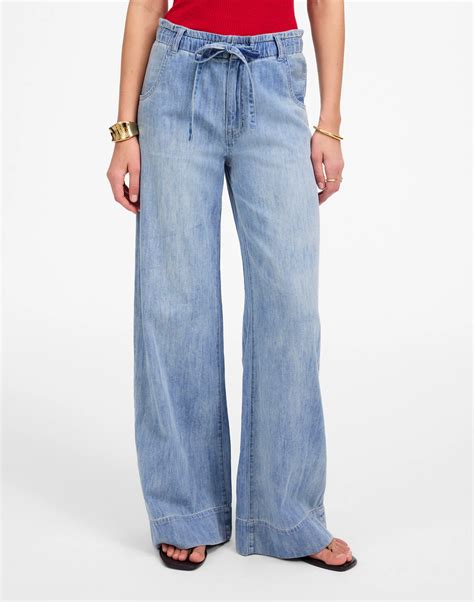 The Denim Pull-On Wide-Leg Pant | Madewell