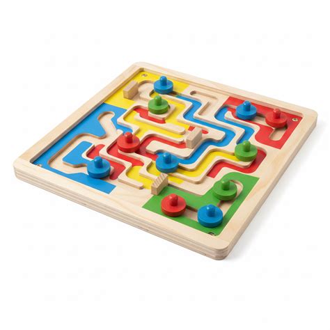 Wooden Maze Puzzle Board Logic Game | Tokyodo